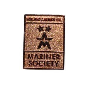 Holland America Line Mariner Society Pin Two Stars Loyalty Program Cruise Ship